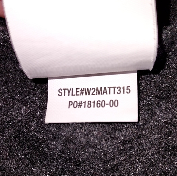 PrAna Mattea Women's Size L Herringbone Wool Blend Mock Neck Asymmetrical Top - Picture 6 of 7